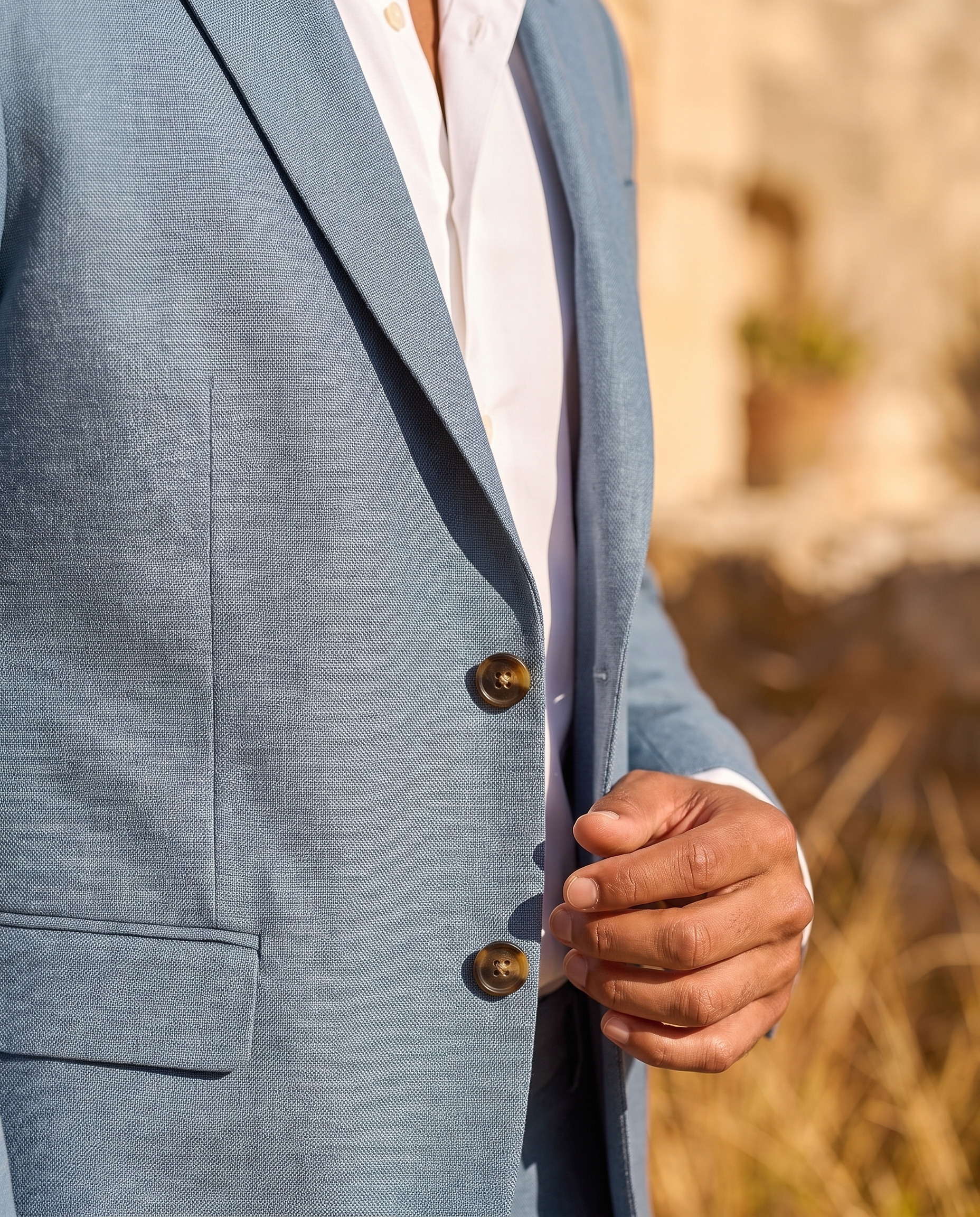 Linen Suit Collection | Men's Linen Suit Set with Breathable Fabric | Slim Fit for Wedding and Summer Events