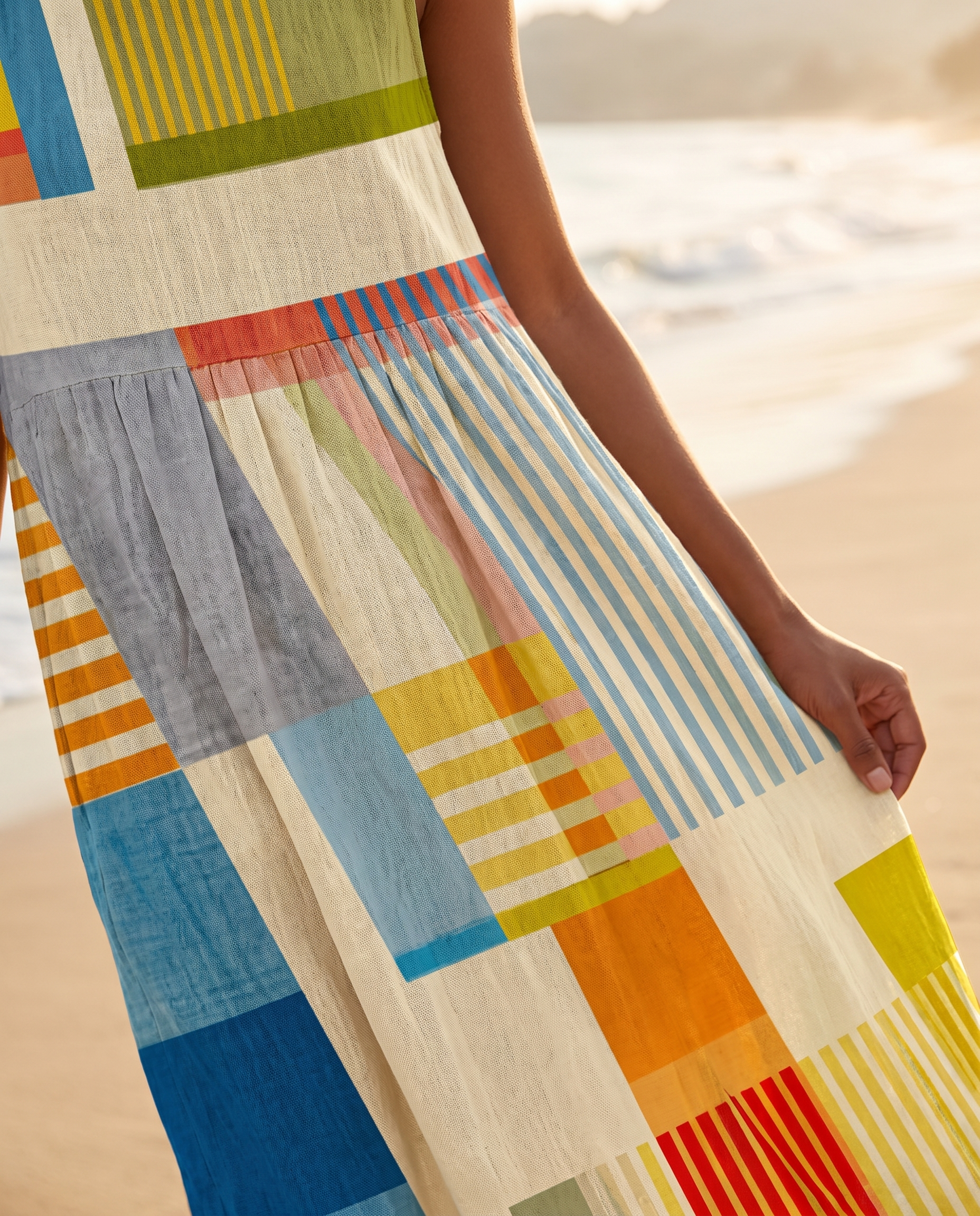 Marielle Collection | Women's Dress with Vibrant Geometric Design | Effortless Summer Style for Every Occasion