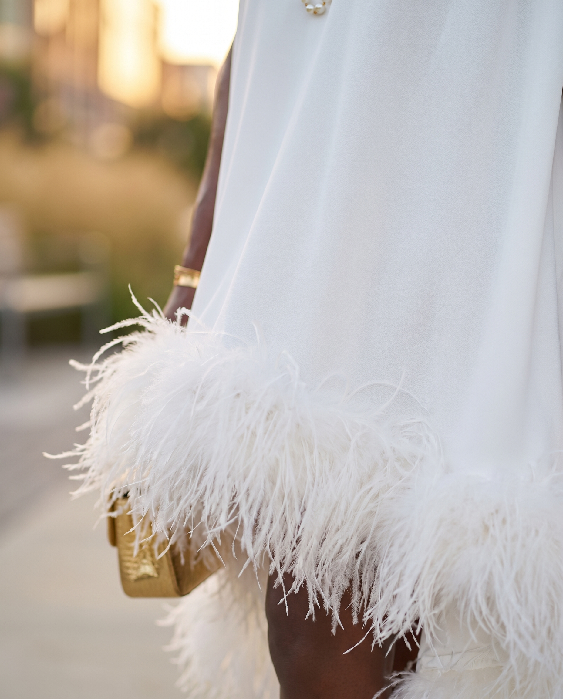 Elegant Feather Design Midi Dress for Women Comfortable Stylish