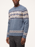 Fair Isle sweater regular fit three quarter view