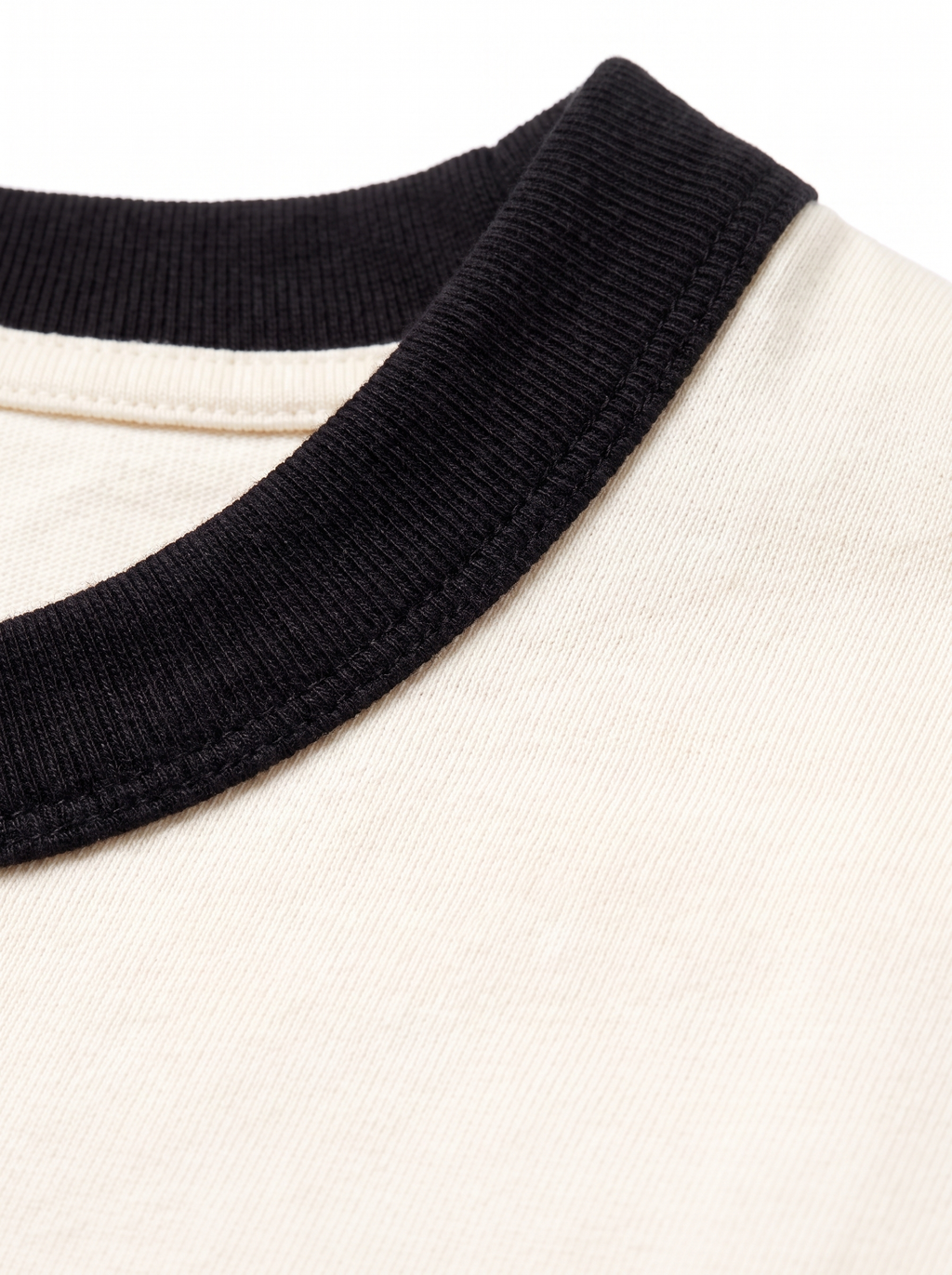 Contrast collar detail close up