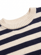Stripe and collar detail close up