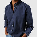 Men’s Casual Long Sleeve Button Shirt — Relaxed Fit Lightweight Everyday Wear Top